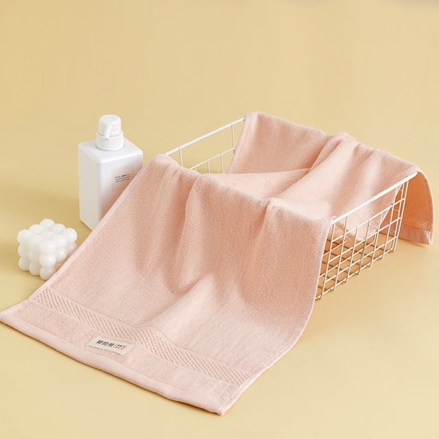 Nvzi Toallas de baño de 2 piezas, 12,99 x 29,13 pulgadas, perfectas para la ducha diaria, tipo A, con puntos de onda, ligeras y de secado rápido (rosa)