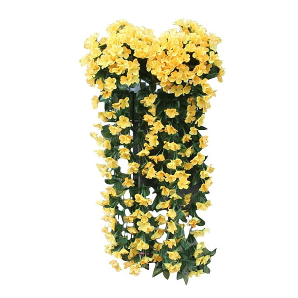 Dvkptbk Artificial Flowers Outdoor Decor Hanging Flowers