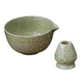 thumbnail image 4 of GUOOL 2 Pieces Traditional Japanese Matcha Bowl with Whisk Holder for Home, 4 of 9