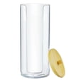 thumbnail image 1 of Harpily 50% Off Clear! Organizer Rack Modern Acrylic Compact Small Disposable Paper Cup Dispenser Storage Holder For Rinsing Cups On Bathroom Vanity Countertops Cups Not Included, 1 of 3