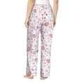 thumbnail image 3 of Xecao Retro Floral Women's Straight Lounge Pajama Pants: The Epitome of Relaxed Sleepwear, 3 of 9