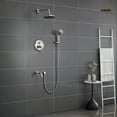thumbnail image 2 of Boyel Living 8.3" Shower Faucet Set Wall-Mounted Rain Shower Faucet with Pressure Balanced Valve with Bathtub Spout锛孊rushed Nickle, 2 of 11