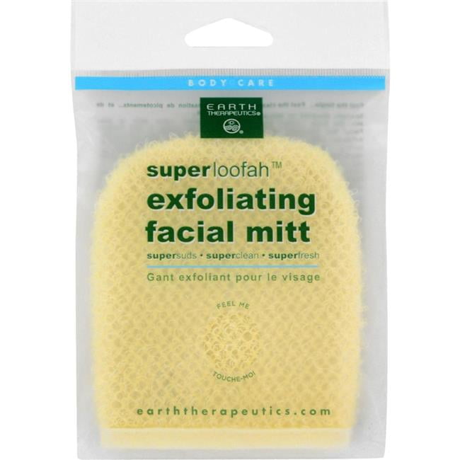 Earth Therapeutics HG1711399 Loofah Super Exfoliating Facial Mitt