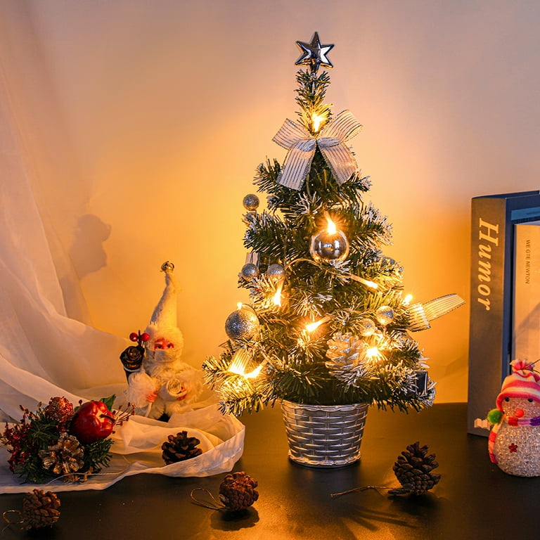 Christmas Tree Tabletop Decoration Tiny Christmas Ornaments For