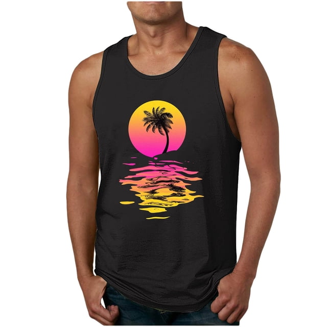 Camiseta para Hombres Nueva Camiseta Floral de Verano de los Hombres de Cuello Redondo Deportivo