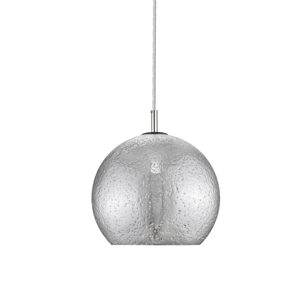 Z-Lite Nimbus Transitional Glass Mirrored Steel Pendant