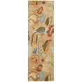thumbnail image 4 of SAFAVIEH Soho Ivy Floral Wool Runner Rug, Beige/Multi, 2'6" x 8', 4 of 7