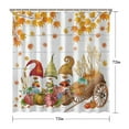 thumbnail image 5 of Thanksgiving Day Gnomes Fall Pumpkin Shower Curtain,Washable Bathtub Curtains with Hooks Basic Polyester Fabric Curtains for Halloween Thansgiving Christmas Hotel Dorm, 5 of 5