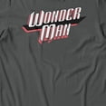 thumbnail image 3 of Marvel Comics Wonder Man Slant Text Men's T Shirt (Charcoal, S-3XL), 3 of 4