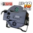thumbnail image 3 of Full RGB Color Mixing LED Flat Par Can - 18 1-watt LEDs - Up Lighting - Stage Lights, 3 of 4