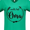 thumbnail image 4 of Inktastic World's Best Oma Women's V-Neck T-Shirt, 4 of 5