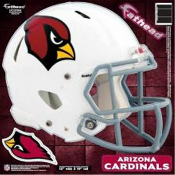 Fathead 89-00953 Arizona Cardinals Helmet Wall Graphic measures 12 X 15.5 in. Pack Of 6