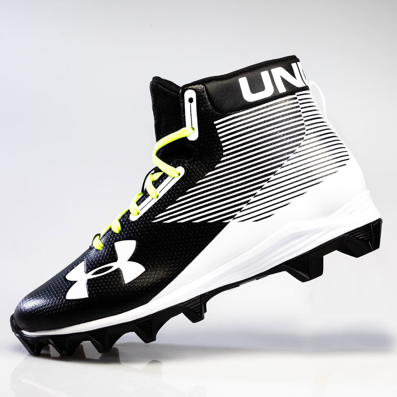 Under Armour UA Hammer Mid RM JR Youth Cleats Black Size 6 Y 