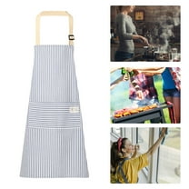 Dmlowu Aprons for Cooking Oil-Proof Apron, Striped Lightweight Aprons for Women, Water-Defending with Sleeveless Smock Aprons, Aprons for Cooking, Grilling Baking Party