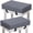 1#, variant on Stool Cushion with Ties Square/Rectangular Memory Foam Seat Pads 3/5/8cm Thick Dining Chairs Cushion with Removable Cover for Garden Kitchen Bistro Patio Office Chairs(9#,4pcs 18x18x2)