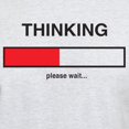 thumbnail image 3 of CafePress - Thinking Please Wait... T Shirt - Men's Classic Graphic T-Shirt, 3 of 4