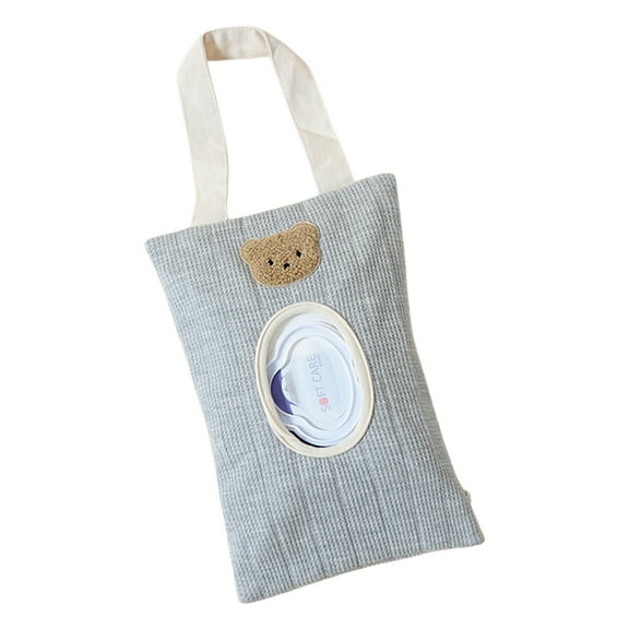 Baby Wipe Holder Portable Refillable Containers Watertight Wipe Storage Case Cotton Bag for Easy Travel & Diaper Use