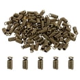 thumbnail image 1 of Unique Bargains Cord End Caps, 100Pcs 3.5x8.5mm Metal Spring Coil End Tips Crimp Terminators Caps Bronze Tone, 1 of 5