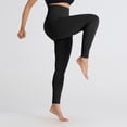thumbnail image 7 of USNSM Athletic Leggings for Women Skinny Fit Gym Pants High Waisted Workout Stretchy Tights Scrunch Butt Yoga Trousers Black S, 7 of 7