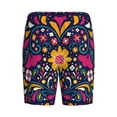 thumbnail image 5 of Naloa Cinco De Mayo Floral Men's Short Pajama Pants, Lounge Comfort Shorts with Elasticized Waistband and Side Pockets - 4X-Large, 5 of 9