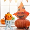 thumbnail image 2 of 1PC Halloween Miniature Pumpkin Figurines Mini Resin Pumpkin Ghost Ornaments Fairy Lighted Halloween Garden Adornments Pumpkin Doll with LED Lights for Outdoor Home Garden Decoration, 2 of 5