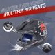thumbnail image 4 of Casco de moto OUMURS para adultos, moto cross bike con gafas y guantes, color negro, 4 of 9