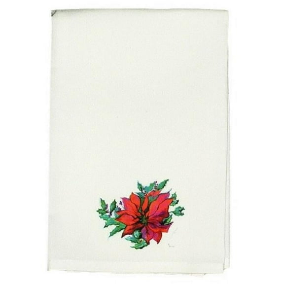 Betsy Drake Poinsettia Guest Towel Set of 2