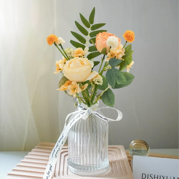 Bundles Artificial Flowers For Outdoors Faux Silk Plants Artificial For Indoor Garden Porch Window Hanging Planter Office Table Home