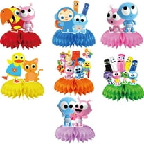 Babyfirst Color Crew Centerpieces Honeycomb Table Toppers Decorations for Photo Props Birthday Party Decor Supplies