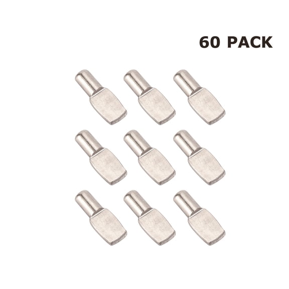 Hyper Tough 5mm Shelf Pin, Satin Nickel, 60 Pack