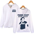 thumbnail image 2 of Chad Powers - Think Fast, Run Fast Merch Zipper Hoodie – Unisex Full-Zip Graphic Pullover, Casual Streetwear for TV Series Fans, 2 of 6