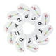 thumbnail image 2 of Club de golf Cubiertas Cubiertas de cabeza de araña Accesorio Accesorio Anti-Water PU Golfs Cabezales Protector en bolsa Paquete Reemplazo para blanco dominante 10 piezas seitruly OD003021-02B, 2 of 6