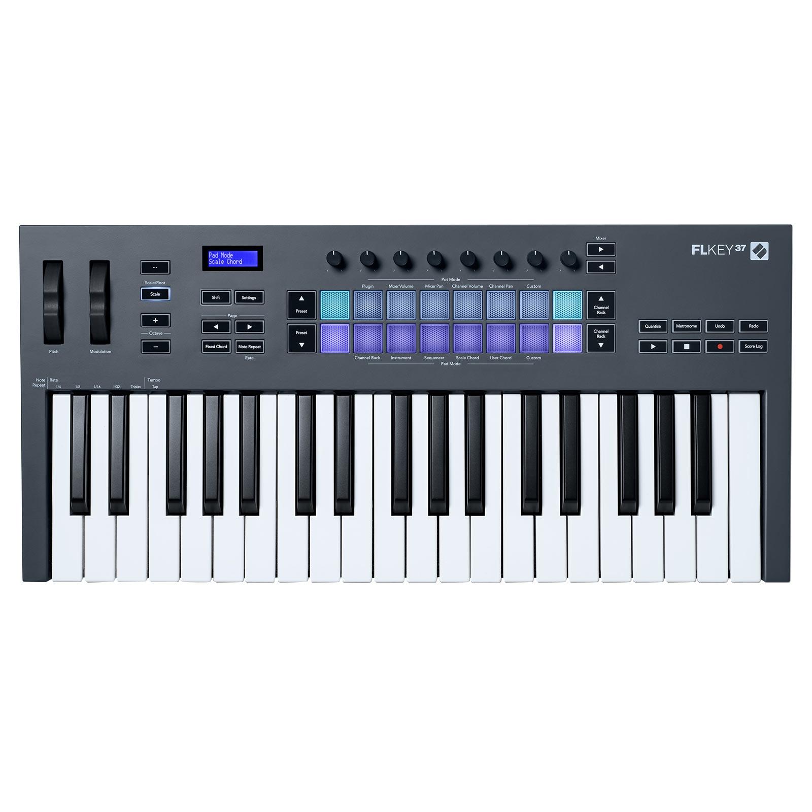 Novation FLkey 37 Full-Size MIDI Keyboard Controller with Stingray Performance Headphones Package