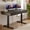 Dark Walnut, variant on 55" x 23" Electric Height Adjustable Desk with Drawers, Dark Walnut, Retro Curved Corner, Home Office