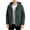 Green, variant on Men's Heavy Duty Quilted Puffer Parka - Winter Long Coat with Hood, Windproof Cold Weather Outerwear
