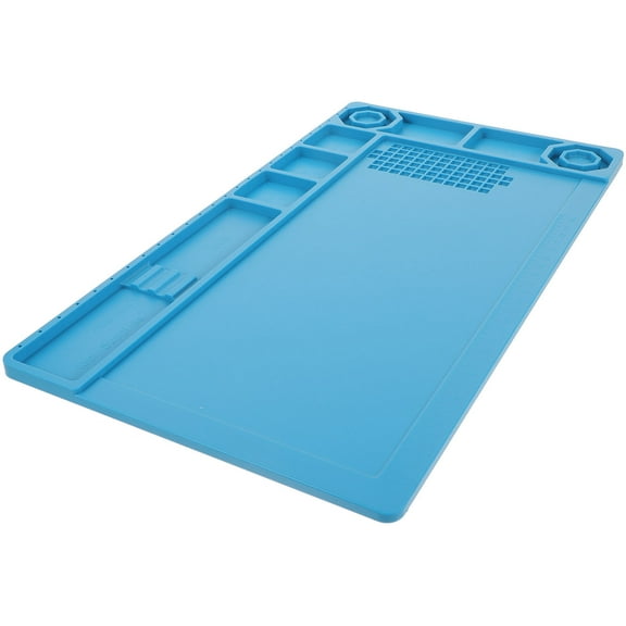 WESIEVYA 1Set Sky-Blue Silicone Repair Pad for Electronics Work Mat Anti-Static Non-Slip Soldering