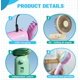 thumbnail image 3 of Portable Handheld Fan, Hand Fan with USB Rechargeable Battery, Mini Electric Pocket Fan Foldable for Desktop, Home,Office, 3 of 5