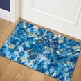 thumbnail image 2 of Karina Blue Contemporary Artistic Color Splash 1'8" x 2'6" Non-Skid Accent Rug, 2 of 9