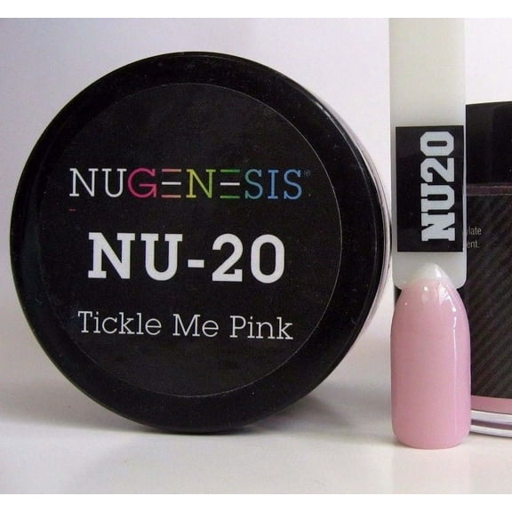 NUGENESIS Nail Color Dip Dipping Powder 1.5oz/43g jar - NU20 Tickle Me Pink