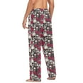 thumbnail image 7 of joogoo Men's Pajama Pants Rose Skull Flowers Soft Long Sleep Lounge Pjs Bottoms XL, 7 of 7