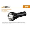 thumbnail image 6 of Combo: Acebeam K70 Flashlight XHP35 HI LED -2600Lm w/ Tini Copper Keychain Light, 6 of 6