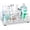 White-large, variant on Toothbrush Holders for Bathroom - 5 Partitions Bathroom Counter Organizer with Instant Drying Stone, Stainless Steel Countertop Storage Electric Toothbrush Toothpaste Holder - Black(Large)