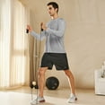 thumbnail image 6 of NORTHYARD Men's and Big Men's Workout Running Shirts Athletic Long Sleeve Fishing Hiking Shirt, Sizes S-3XL, 6 of 7