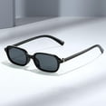 thumbnail image 2 of Vintage Small Square Frame Glasses Retro Sunglasses Trendy Eyewear Rectangle Sun Glasses UV400 Shades Men Women Eyepiece, 2 of 9