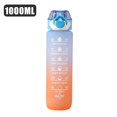 thumbnail image 1 of Botella de agua de 1 litro, botella de agua deportiva motivacional, botellas para beber a prueba de fugas, viaje, gimnasio al aire libre, jarras de Fitness para cocina, nuevo, 1 of 4