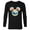 Black, variant on Mickey Mouse & Pals Beach Vacation Summer Vibes- Long Sleeve T-Shirt for Men - Customized-Navy