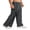 Dark Grey, variant on Tear Away Pants for Men 2 Side Snap Full Open Bottom Athletic Sweatpants Soft Post Surgery Pants with Pockets Sea Blue