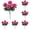 RD2, variant on Artificial Geranium Flowers for Outdoors and Indoors, 14 Inch Geranium Silk Bushes with Green Leaves, Realistic Flowers for Home Garden Wedding Patio Office Decor, UV Resistant