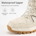 thumbnail image 3 of Ecetana Snow Boots for Women Mid-Calf Winter Boots Lace Up Non-Slip Outdoor Hiking Boots, 3 of 7