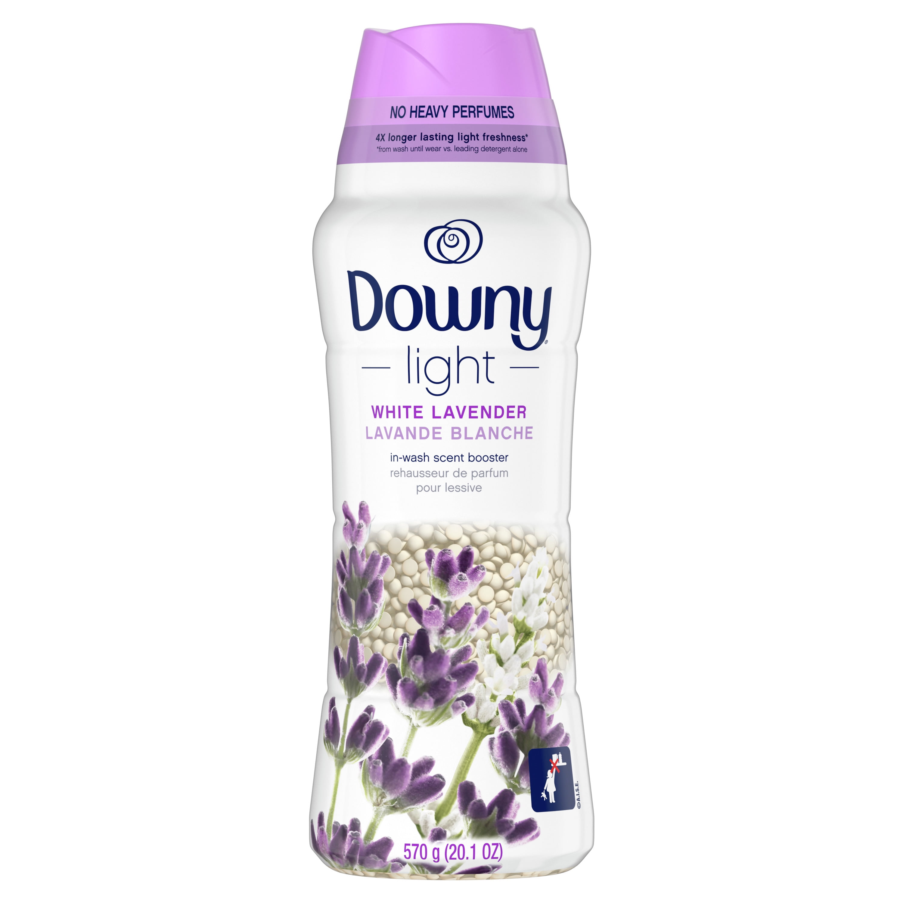 Downy Light Laundry Scent Booster Beads, White Lavender, 20.1 oz